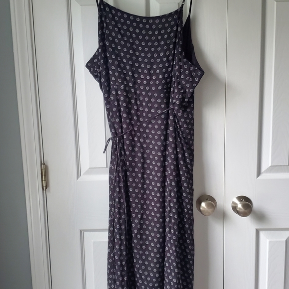 Vince Camuto Island Imprints Midi Wrap Dress Black XL - Picture 3 of 12